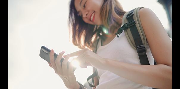 Woman on cell phone