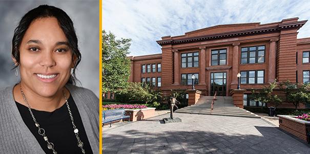 MCB building and photo of new dean